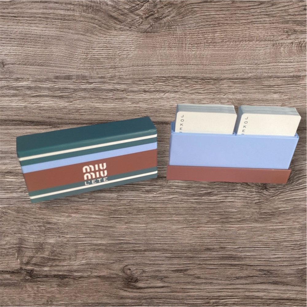 Miu Miu Boutique Double Deck Playing Cards